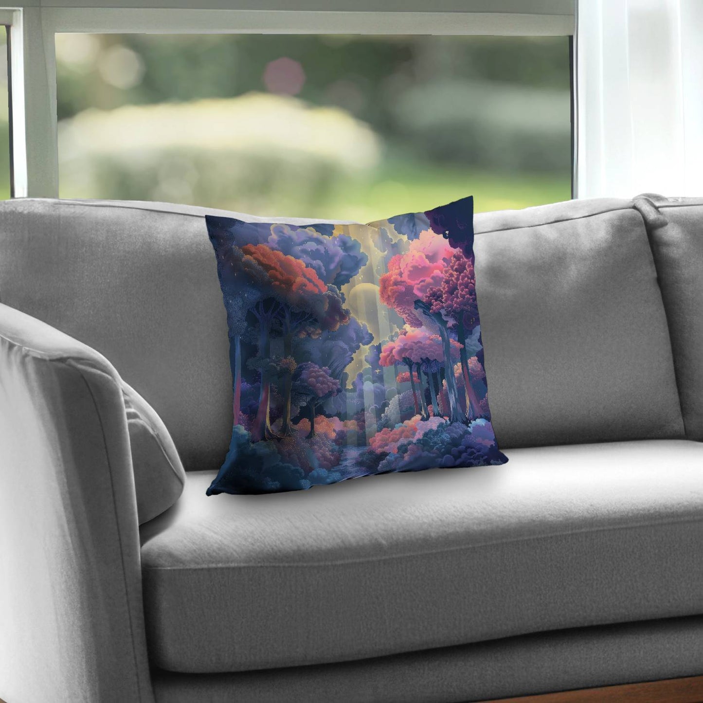 Beams Poly Twill Throw Pillow - Stylish Home Decor Accent