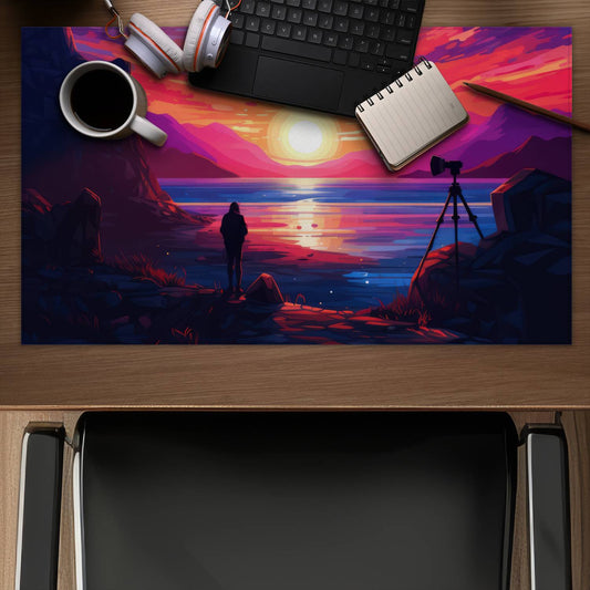 Solitude Pink Gaming Mat for Home Decor | Stylish & Cozy
