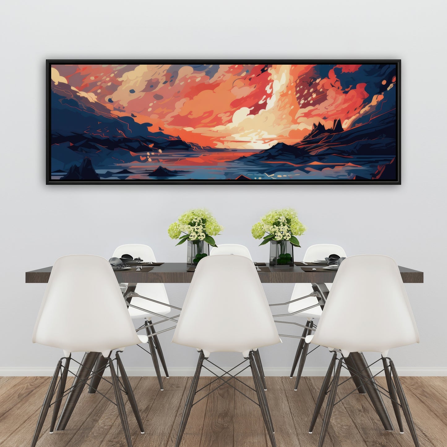Magma does not wait - 36"x36" Framed canvas