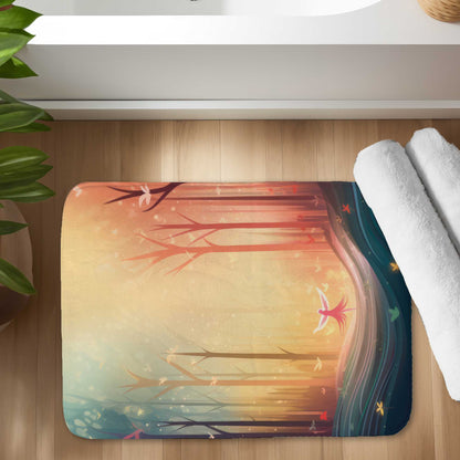 Enchanted Coral Bath Mat - Stylish Home Decor Accessory