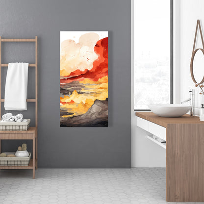 Scolding Land - White Canvas Art for Elegant Home Decor