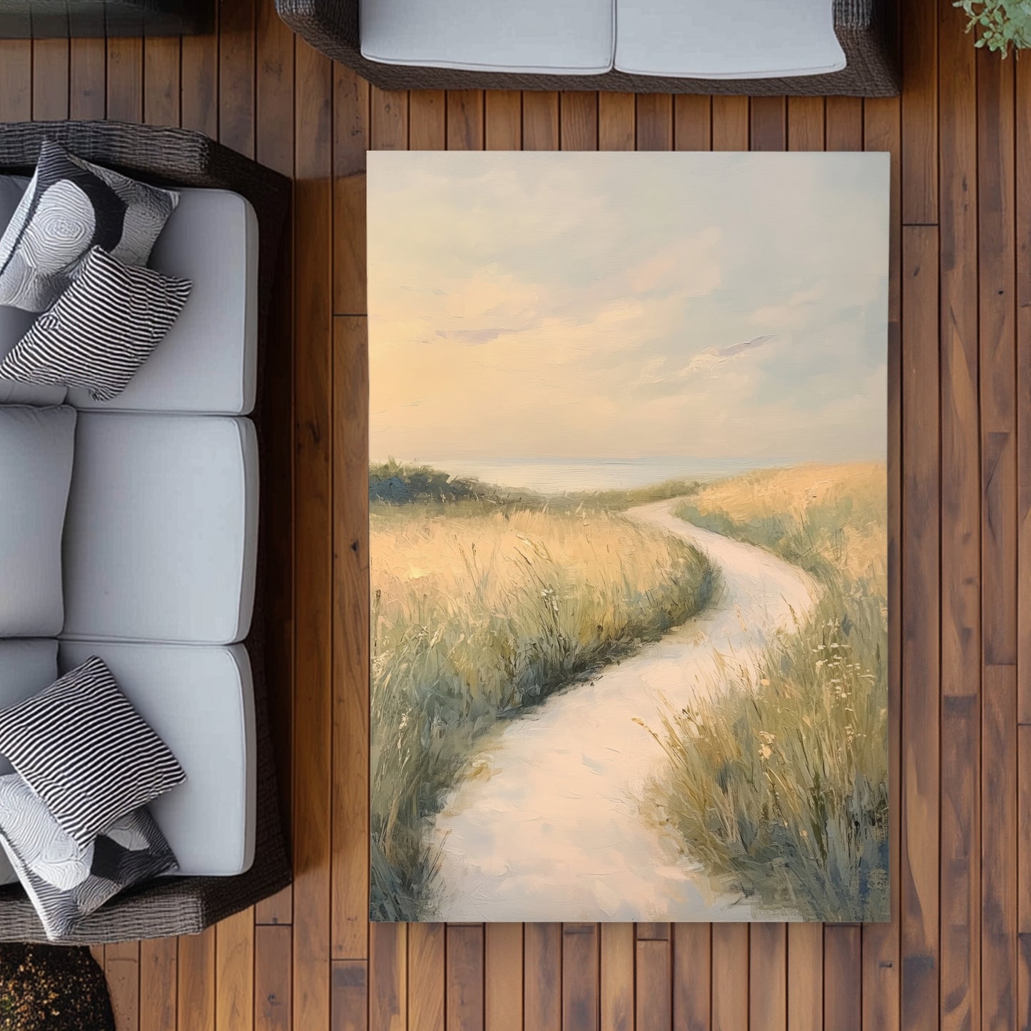 Soft Breeze White Outdoor Area Rug | Home Decor Essential
