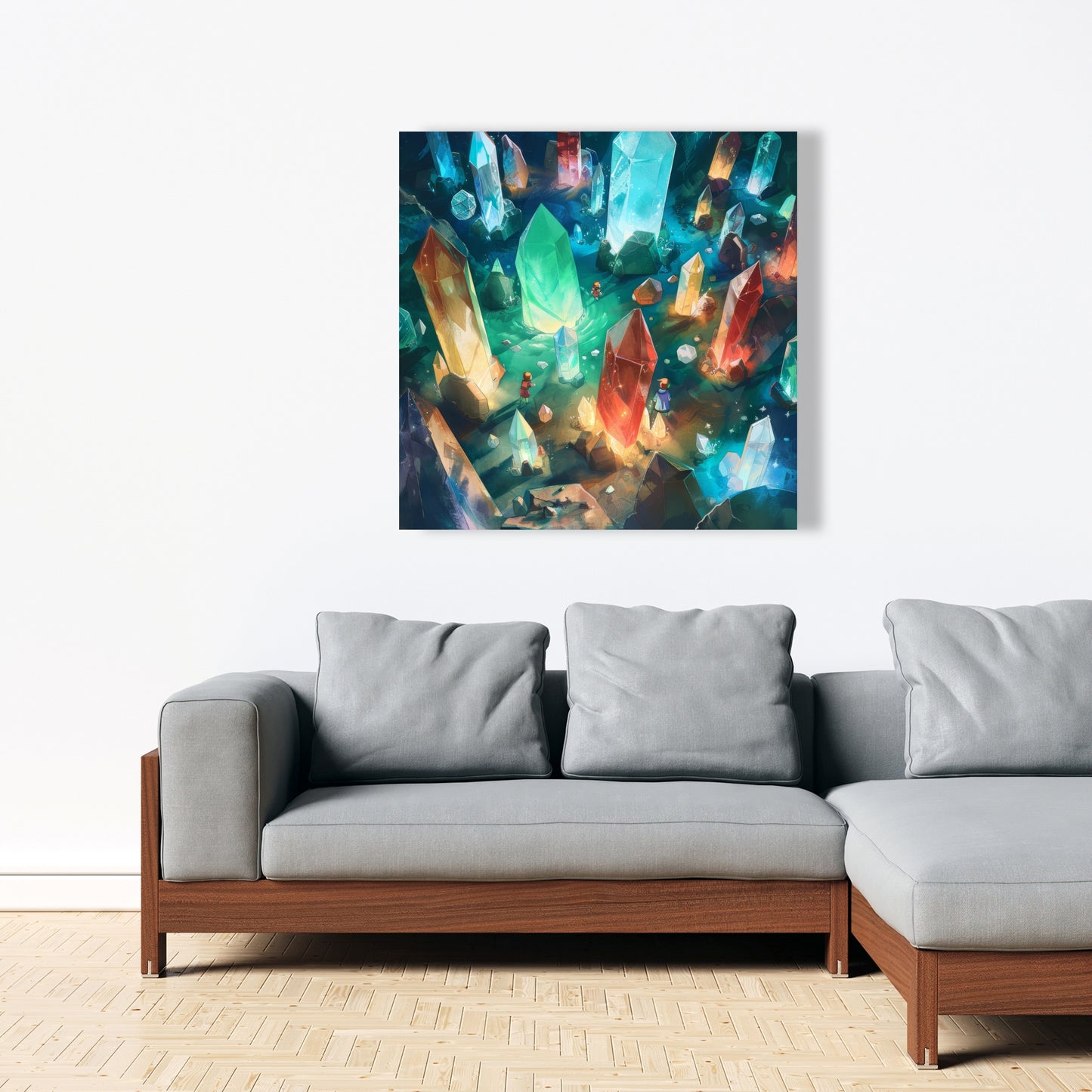 The Quest - Turquoise Canvas Wall Art for Home Decor