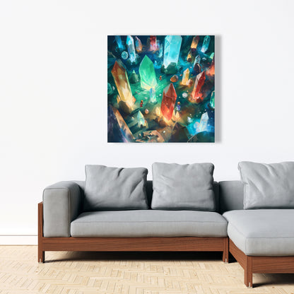 The Quest - Turquoise Canvas Wall Art for Home Decor
