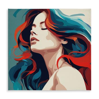 Zen Blue Indoor Outdoor Tablecloth | Stylish Design