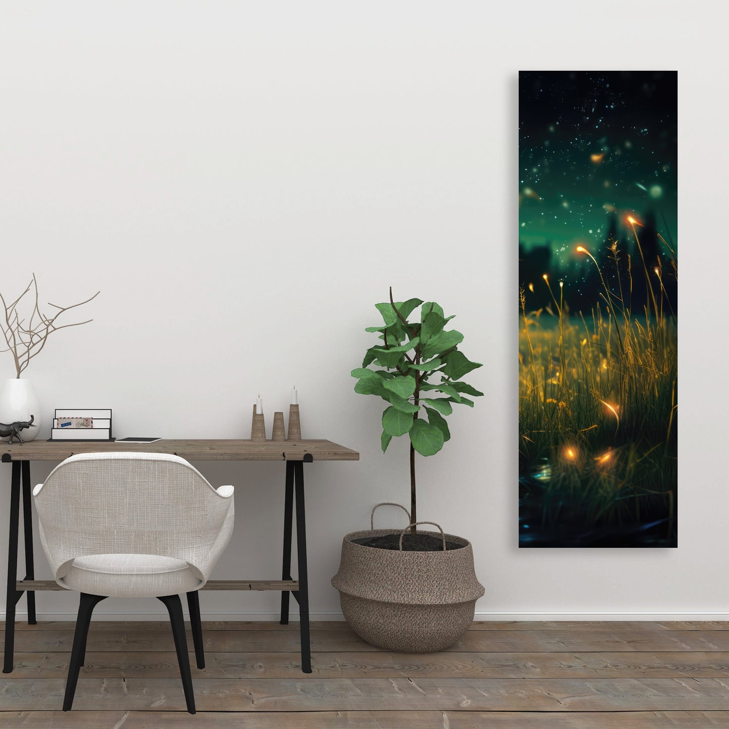 Light in the Dark - Black Canvas Wall Art for Home Decor