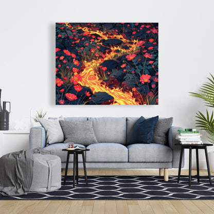 Dodging nature - 32"x32" Canvas