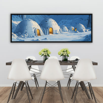 Ice cold - 36"x36" Framed canvas