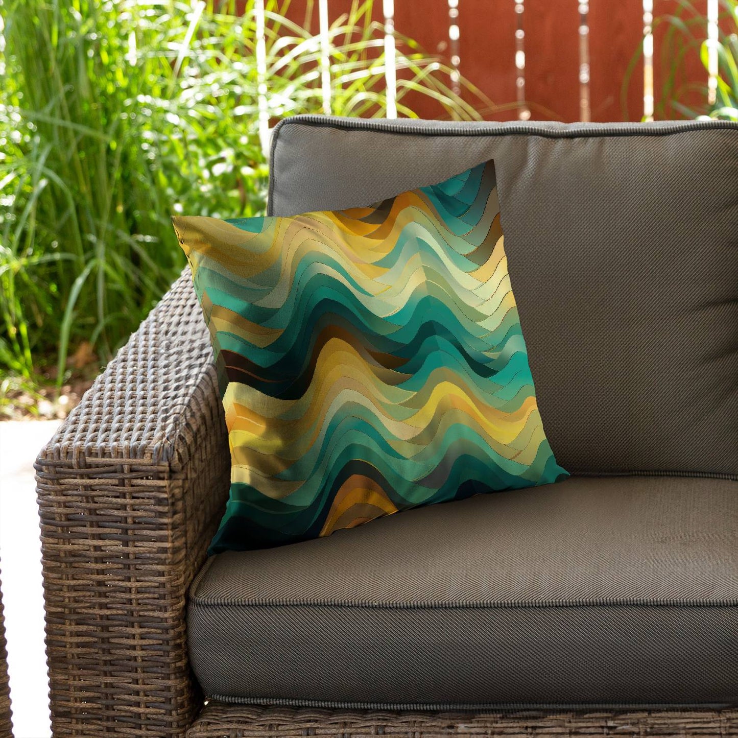 Jagged luxury - Throw pillow - Print on demand