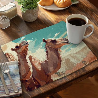Two Camels Braided Polyester Placemat | Home Decor Accent