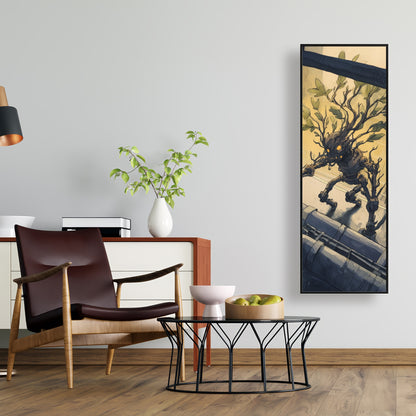 Regaining - Yellow Framed Canvas Art for Home Decor