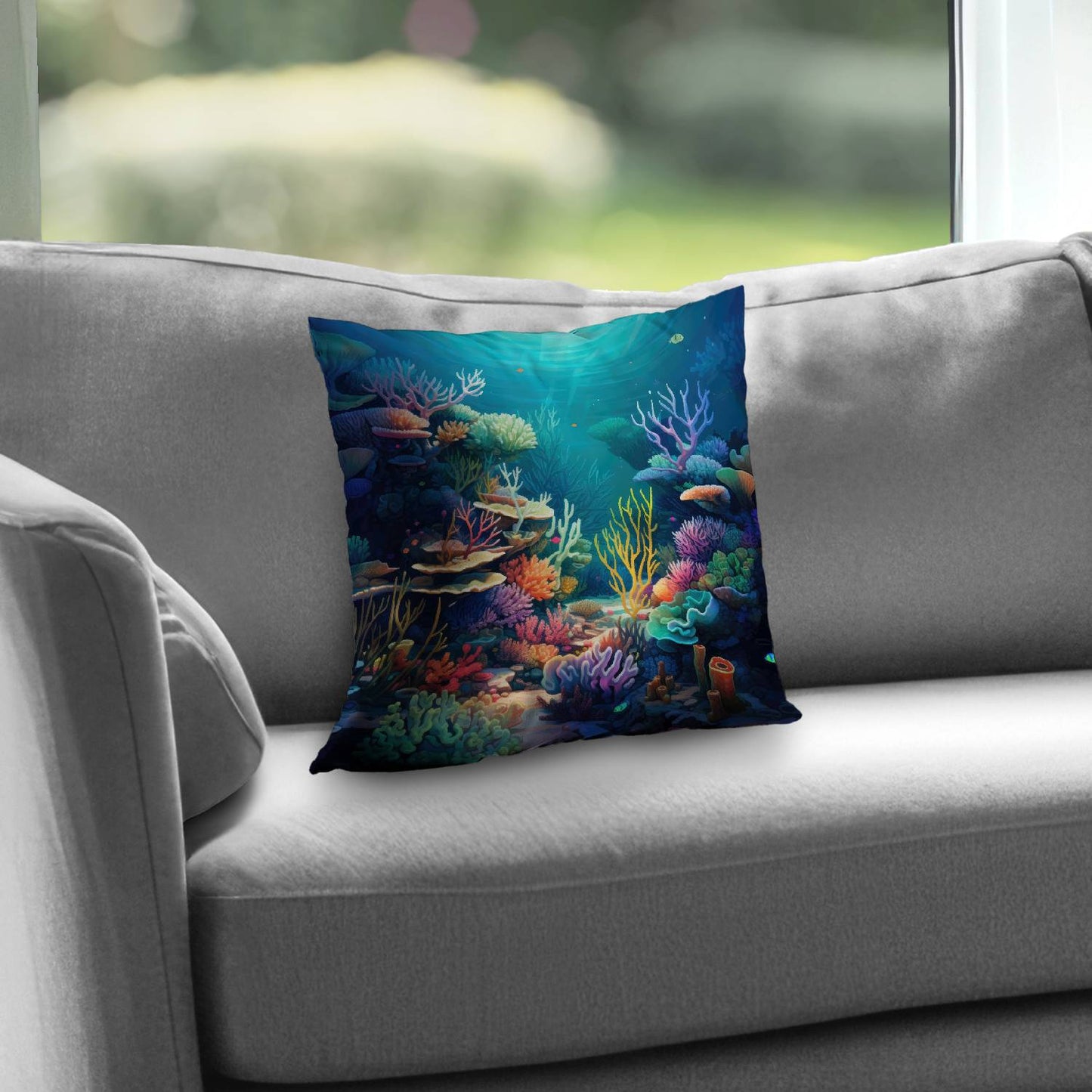 Filled with Life Poly Twill Throw Pillow | Home Decor Accent