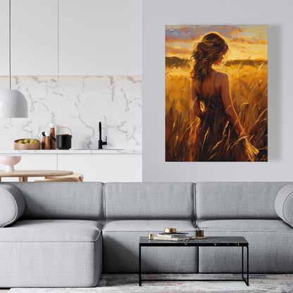 Warm field - 32"x32" Canvas