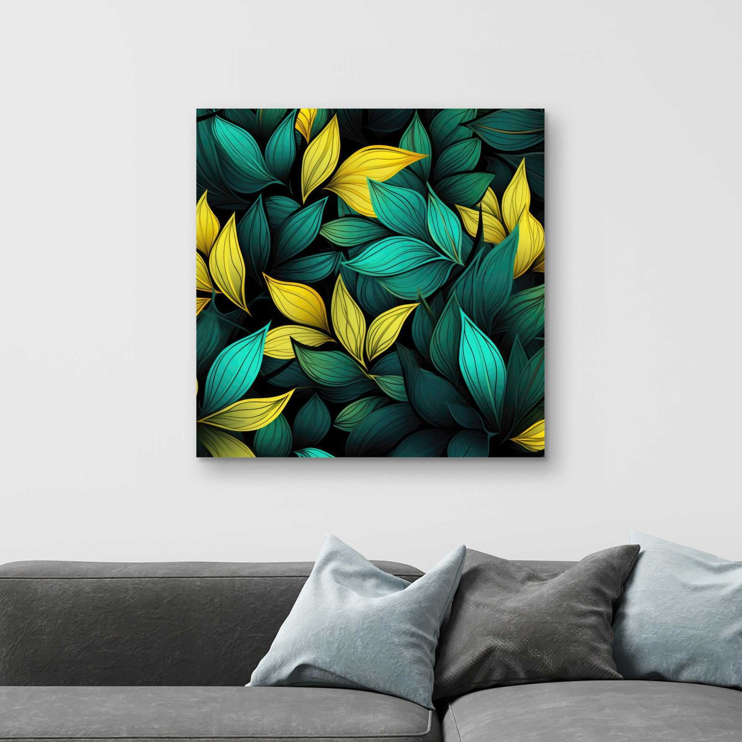 Potent Aroma - Yellow Canvas Art for Home Decor and Style