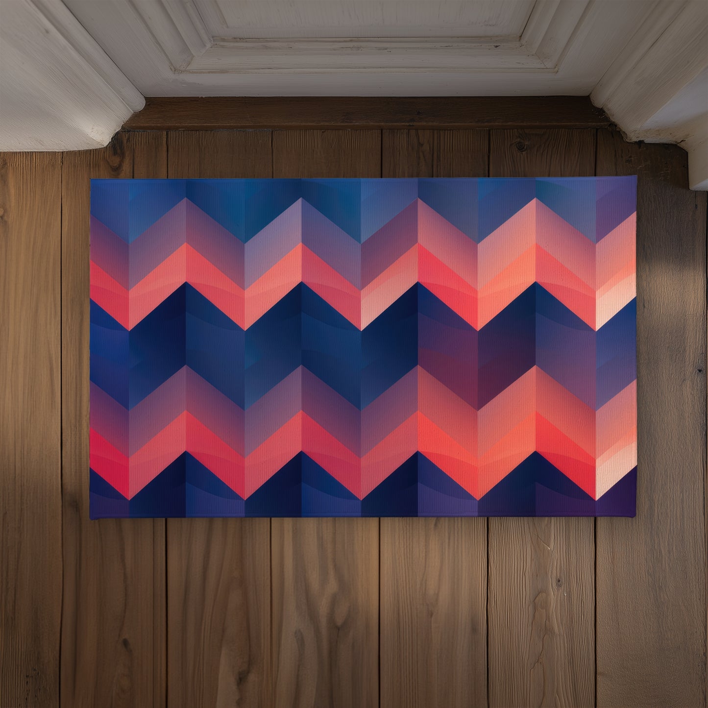 Heat Waves Coral Indoor Outdoor Door Mat | Home Decor