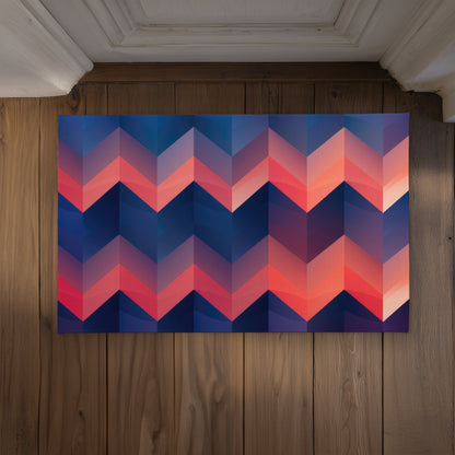 Heat Waves Coral Indoor Outdoor Door Mat | Home Decor