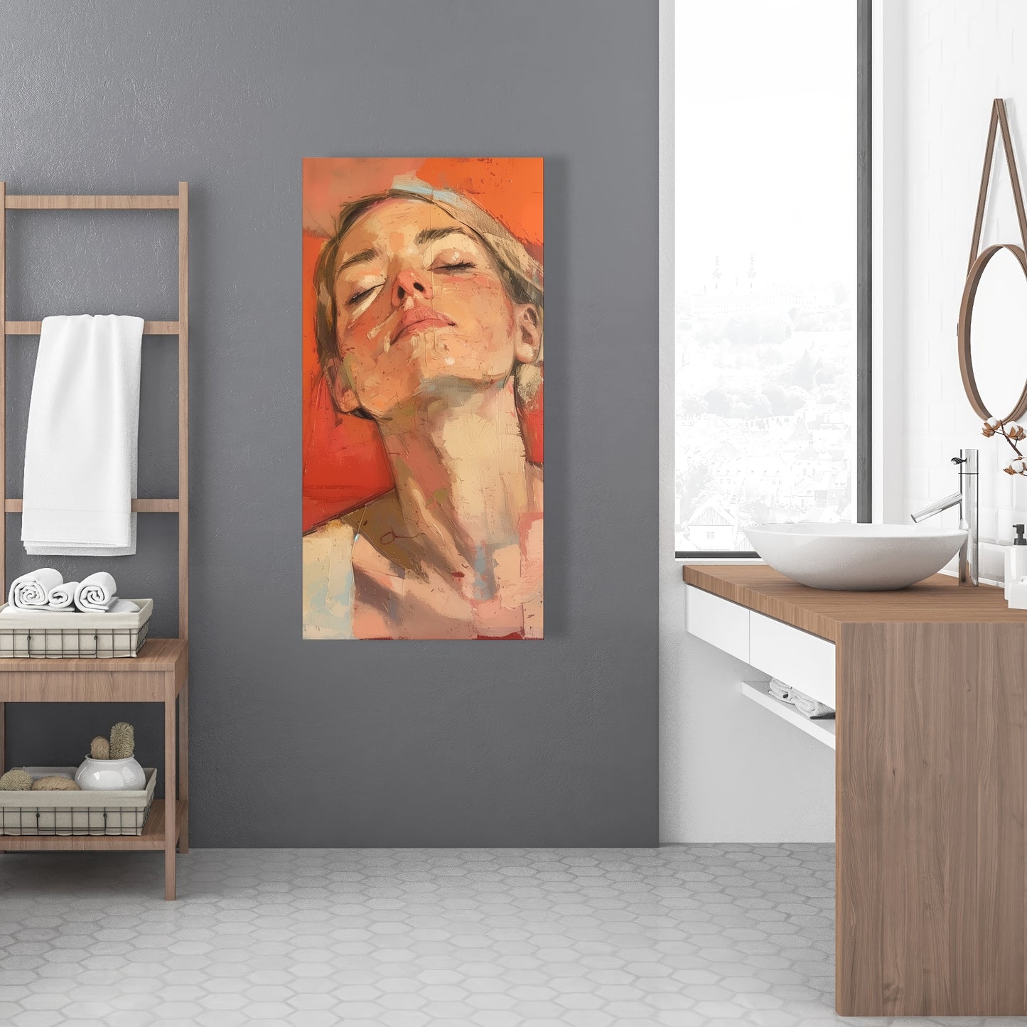 Relief - Pink Canvas Art for Stylish Home Decor Solutions