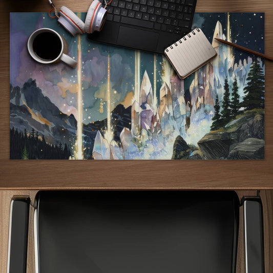 Magical beams - Blue Gaming Mat for Home Decor | Stylish Design