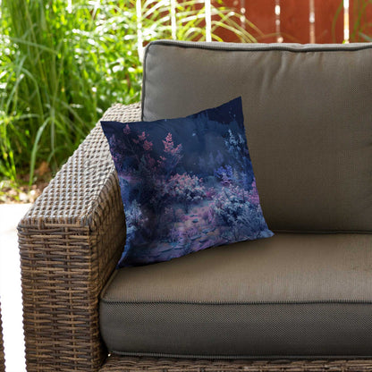 Cold Night Poly Twill Throw Pillow - Cozy Home Decor Accent