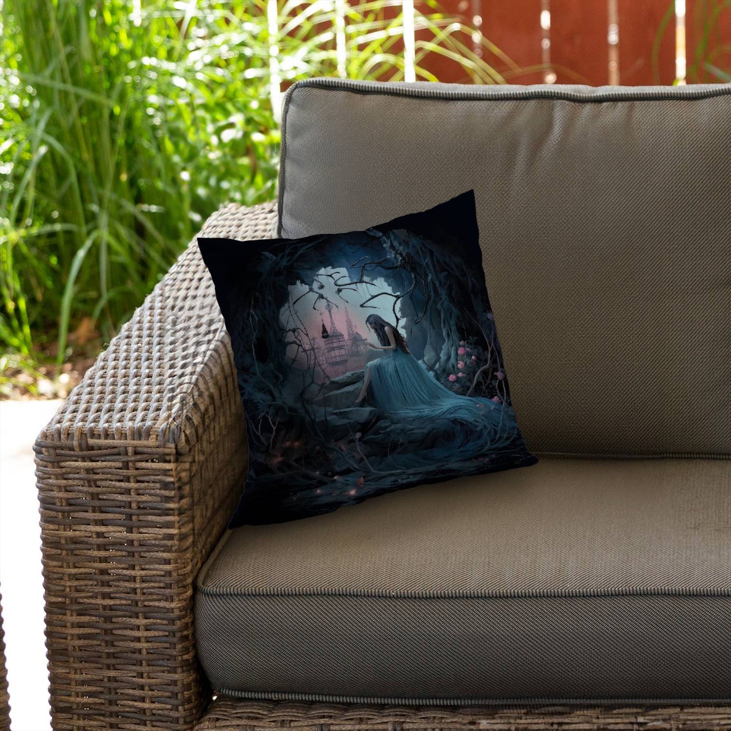 Morose cave - Throw pillow - Print on demand