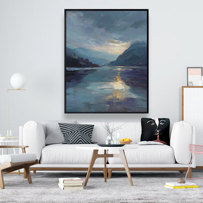 Obscure - Gray Framed Canvas Art for Elegant Home Decor