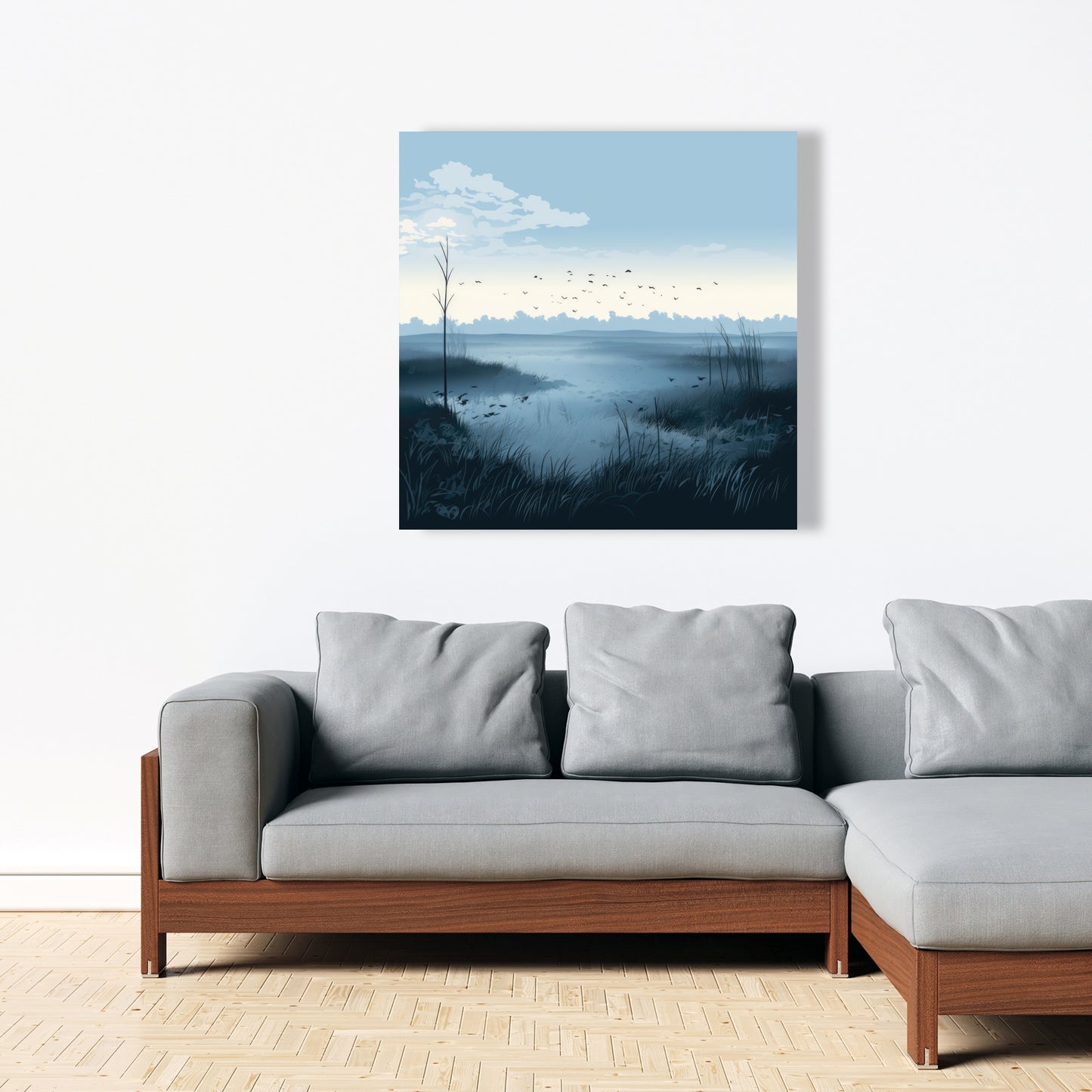 Evening marsh - 32"x32" Canvas