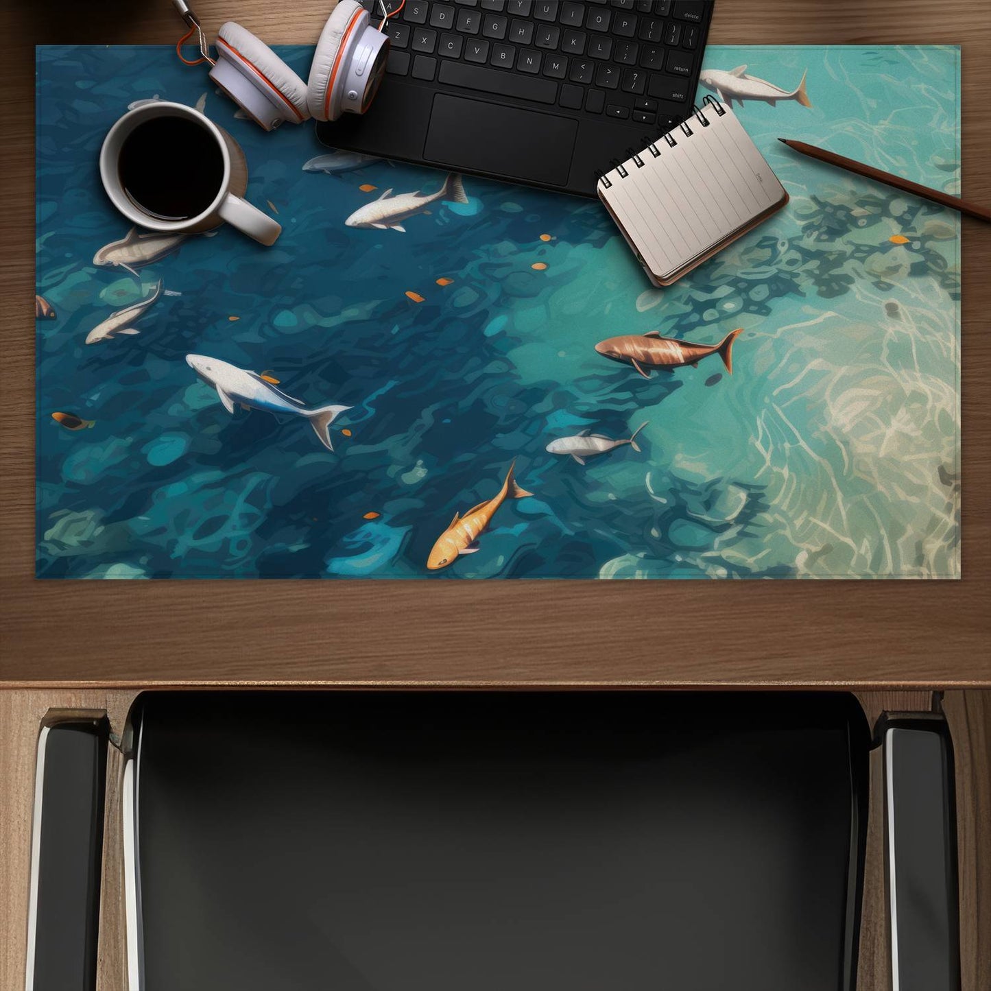 Swim ahead - Desk Mat