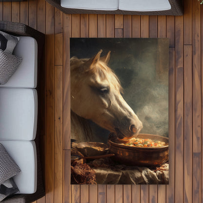 Tapis d'extérieur Cheval sur Soupe | Décoration intérieure élégante