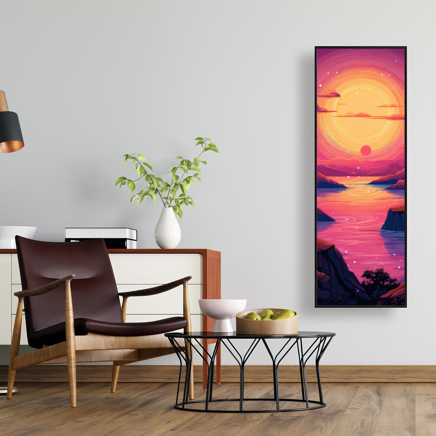 Skybound Yellow Framed Canvas | Stylish Home Decor Accent