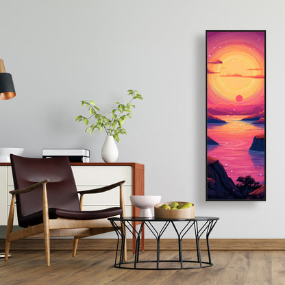 Skybound Yellow Framed Canvas | Stylish Home Decor Accent