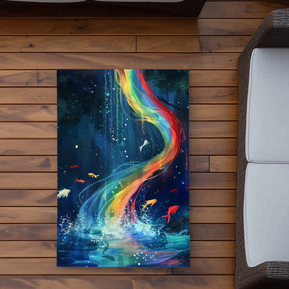 Swirl Blue Outdoor Area Rug - Stylish Home Decor Accent