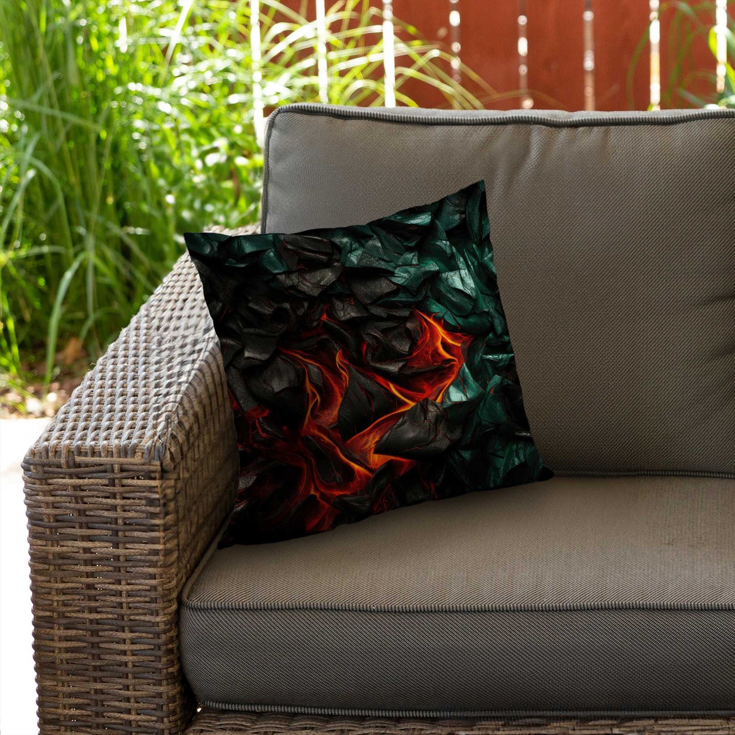 Imminent Rupture Poly Twill Throw Pillow | Chic Home Decor