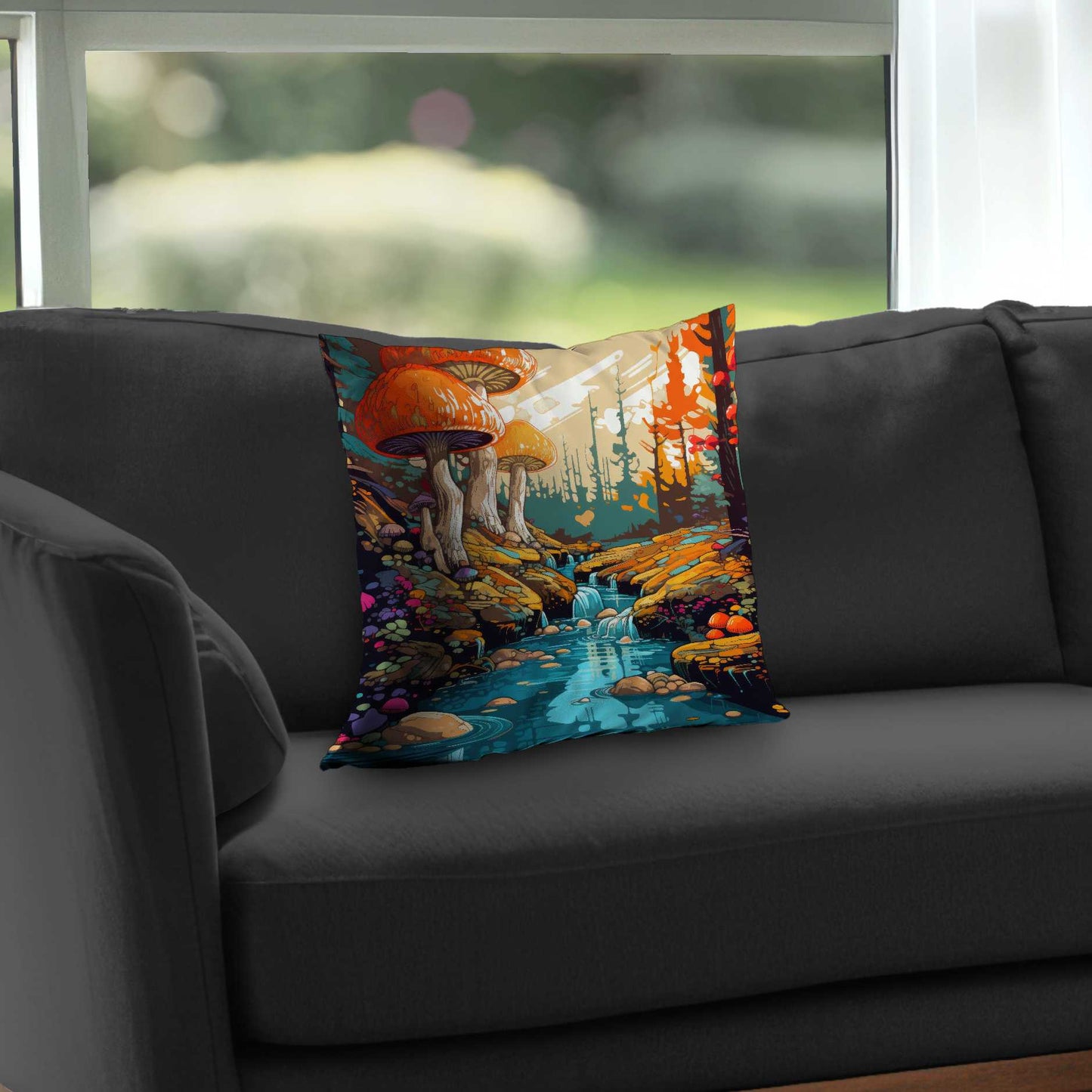 Coussin décoratif en sergé de polyester Wisdom Inbound | Décoration d'intérieur élégante