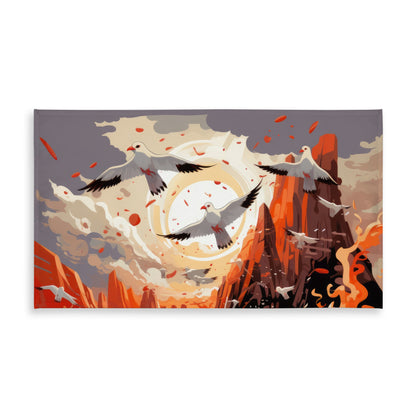 The Escape - Blue Indoor Outdoor Tablecloth for Home Decor