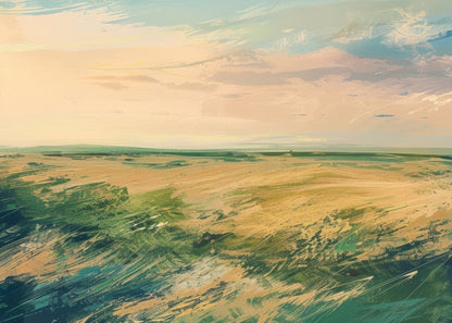 Evening in the Field - White Indoor Outdoor Door Mat | Decor