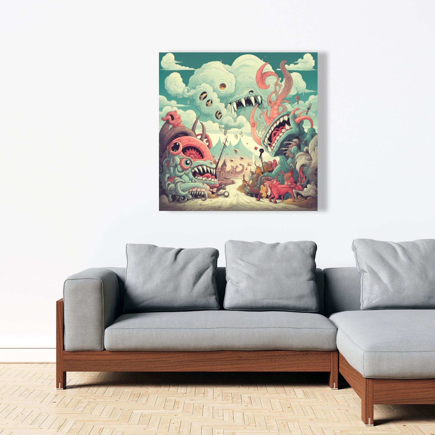 Unimaginable Coral Canvas - Stunning Home Decor Artwork