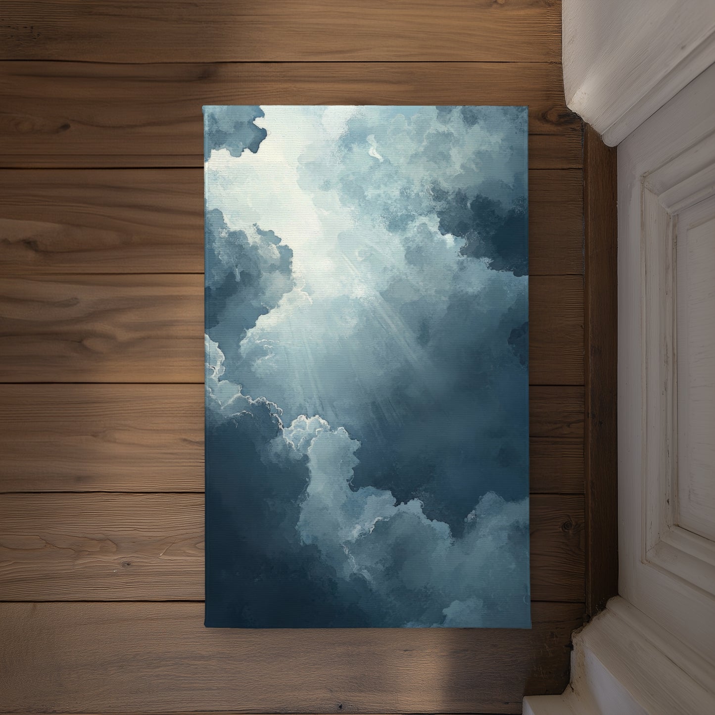 Afterglow White Indoor Outdoor Door Mat | Home Decor Accent