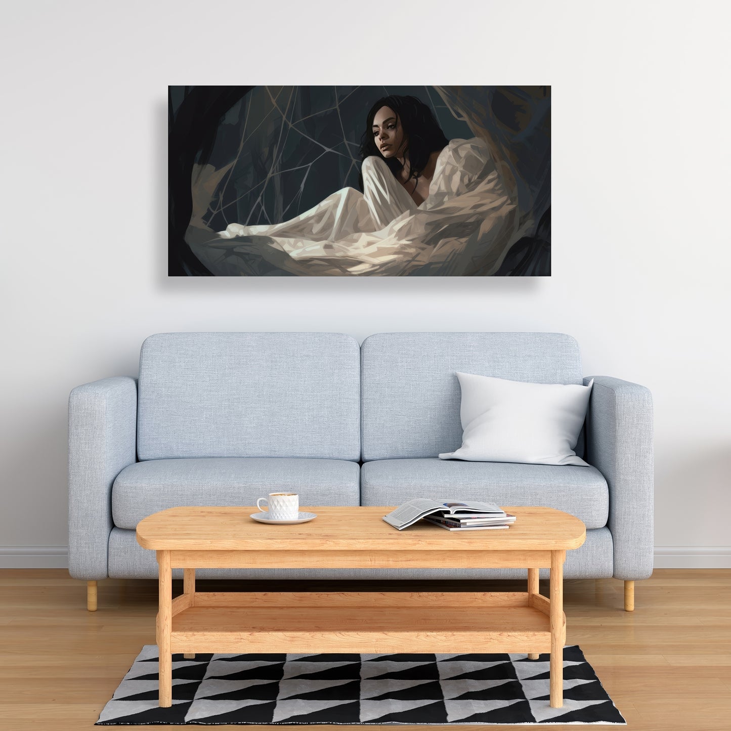 Spider princess - Black Canvas Art for Stylish Home Decor