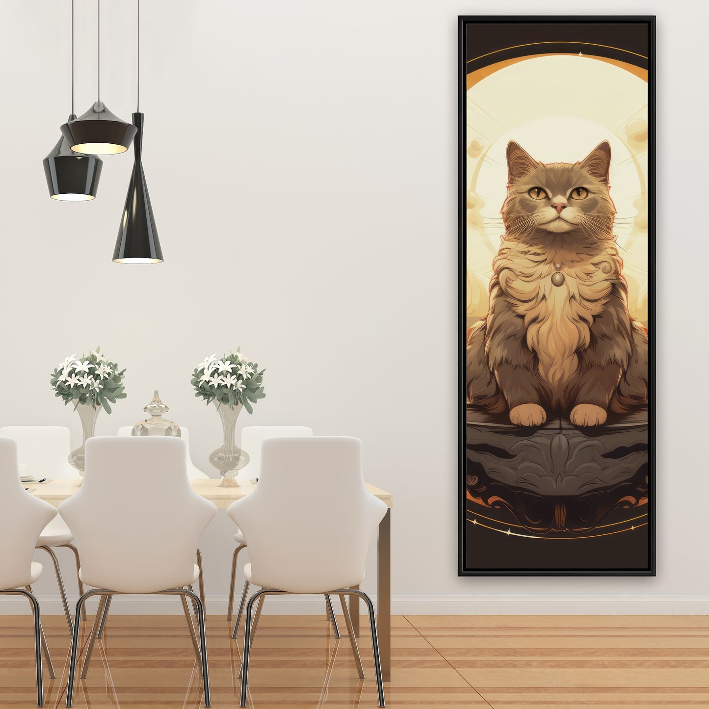 The overlord - Gray Framed Canvas for Elegant Home Decor