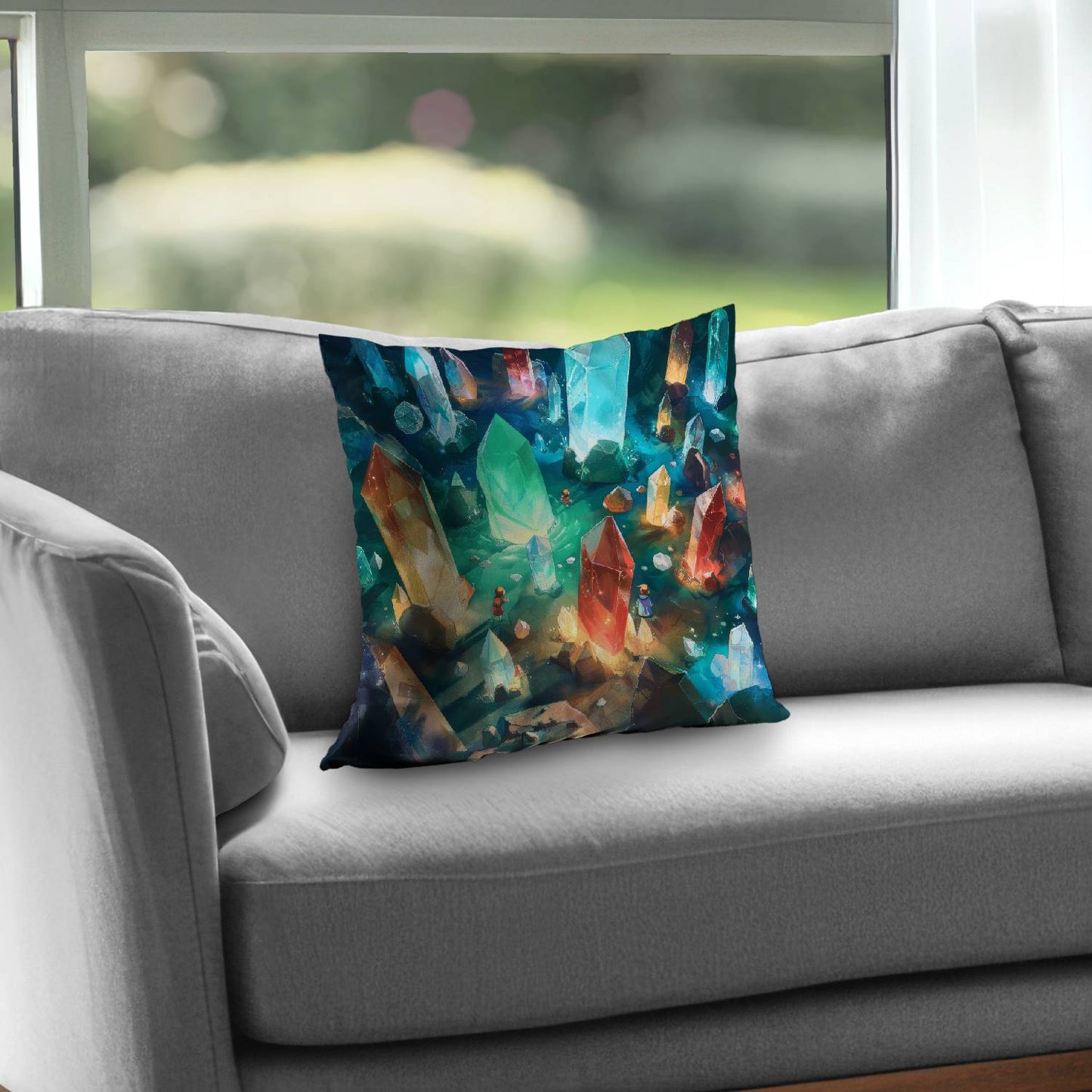 The quest - Throw pillow - Print on demand